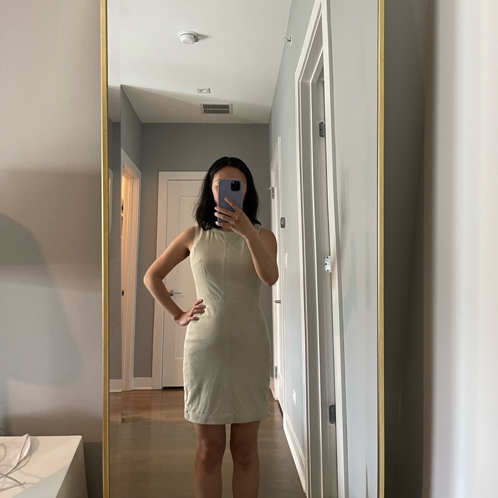 Suede mini dress